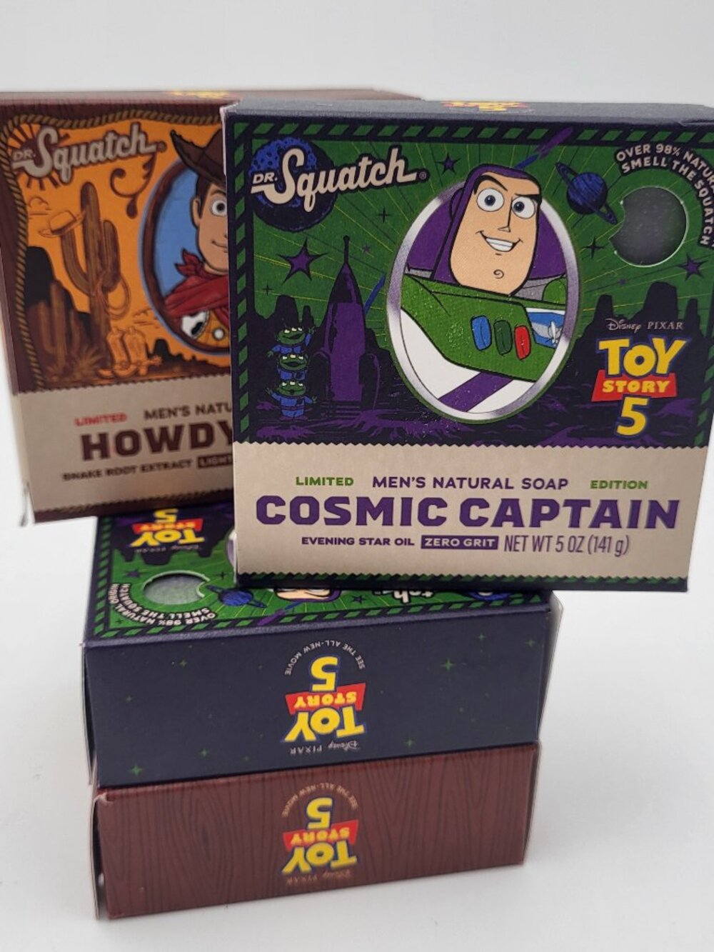 Dr. Squatch Toy Story (2) Cosmic Captain‎ (2) Howdy Hero Men's Natural Soap 5oz